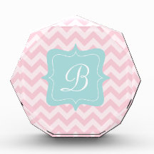 Pink Zigzag Monogram Award