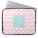 Pink Zigzag Monogram Laptop Sleeves
