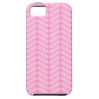 Pink Zigzag Pattern inspired by Knitting. iPhone 5 Cases