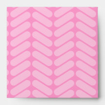Pink Zigzag Pattern inspired by Knitting. Envelopes