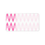 Pink Zigzag Pattern with Diamond Shapes. labels