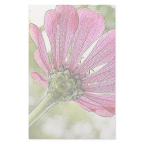 Pink Zinnia reaching for the sky Custom Stationery