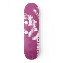 Pink Zombie Skull Skateboard