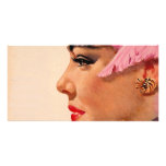pinkfeathers custom photo card