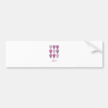 pinkheart bumper stickers