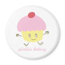 Pinkie's Bakery Cupcake Magnet