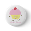 Pinkie's Bakery Cupcake Pin buttons