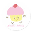 Pinkie's Bakery Cupcake Sticker