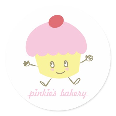 Pinkie's Bakery Cupcake Sticker