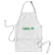 PINKIES GREEN aprons by esskeemo1908 PINKIES GREEN aprons