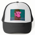 Pinkish Peaceful Treehugger hats