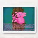 Pinkish Peaceful Treehugger mousepads