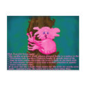 Pinkish Peaceful Treehugger postcards