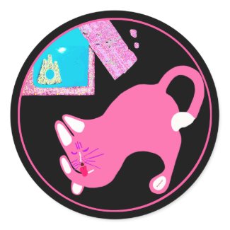 Pinkly Cat and the Missing Goldfish Stickers sticker
