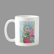 PinkMercat and turtle mugs