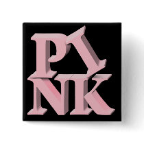 PinkonBlack Breast Cancer Awareness buttons