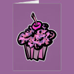 pinks and purples camouflage cupcake