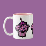 pinks and purples camouflage cupcake