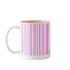 Pinks in Stripes Barcode Mug mug