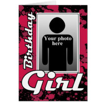PinkSplat Birthday Girl Card