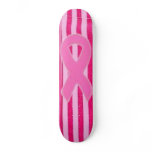 Pinkstripe Ribbon Skteboard Skateboard
