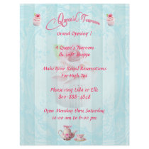 PinkTea Rose Cupcakes Flyers