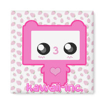 Pinku Mecha magnets by kawaii Pinku Mecha magnets