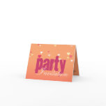 Pinky Blush Party Invitation Card