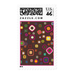 Pinky Brownie Squares Postage Stamp