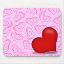 Pinky Love (Solid Heart) mousepads