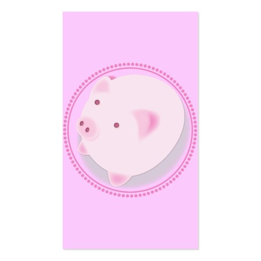 Pinky_Pig Business Card Template (back side)