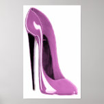 Pinky Pink Stiletto Shoe Print