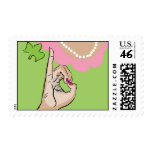 Pinky Swear Pink Pearls Postage Stamp