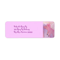 Pinky the Flying Pig Address Labels
