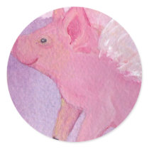 Pinky the Flying Pig - When Pigs Fly stickers by sharonfosterart Pinky the Flying Pig - When Pigs Fly stickers