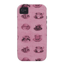 Pinky Vintage Teacups iPhone 4/4S Cases