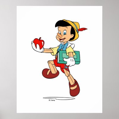 Pinocchio Pinocchio walking to school Disney posters