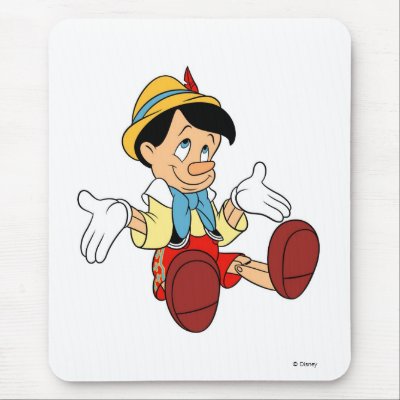 Pinocchio Shrugging His Shoulders Disney mousepads