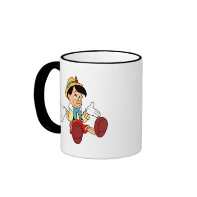 Pinocchio Shrugging His Shoulders Disney mugs