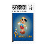 Pinocchio with Jiminy Cricket 2 Postage Stamps