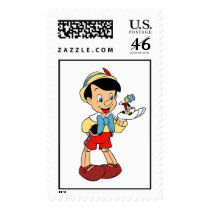 Pinocchio with Kiminy Cricket Disney postage