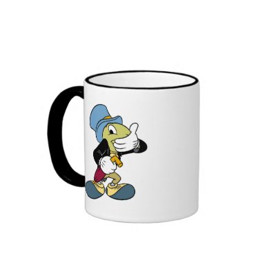 Pinocchio's Jiminy Cricket Disney mugs