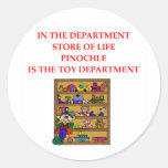 PINOCHLE player gifts t-sirts Round Sticker