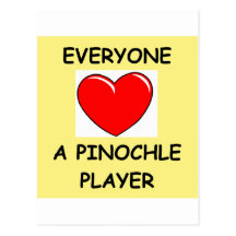 pinochle postcard