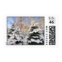 Pinos del navidad sello