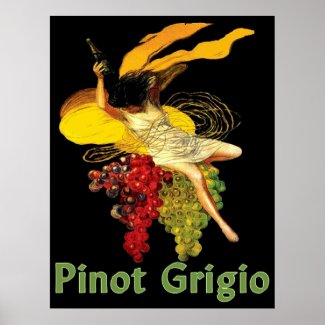 Pinot Grigio Wine Maid print