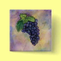 Pinot Noir Wine Grapes Button