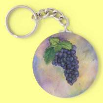 Pinot Noir Wine Grapes Keychain keychains
