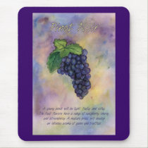 Pinot Noir Wine Grapes Mousepad mousepads