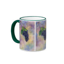 Pinot Noir Wine Grapes Mug by donnabellas Pinot Noir Wine Grapes Mug